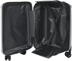 Lagaminas su užraktu Sidabro 43 x 27 x 66 cm ABS plastikas