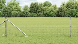 Tvora su stulpais Sidabro 0,4 x 10 m Plienas