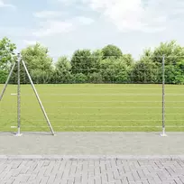 Tvora su stulpais Sidabro 1,2 x 10 m Plienas