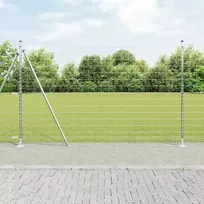Tvora su stulpais Sidabro 1,4 x 10 m Plienas