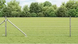 Tvora su stulpais Sidabro 0,6 x 10 m Plienas