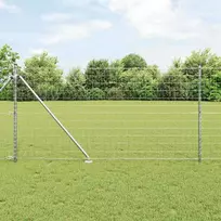 Tvora su stulpais Sidabro 1,2 x 10 m Plienas