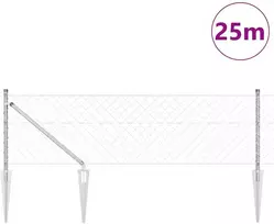 Tvorelės stulpas Sidabro 25 x 0,6 m (60 x 60 mm tinklelis)
