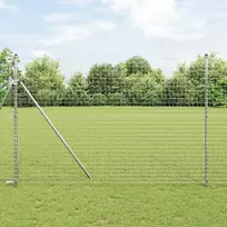 Tvora su stulpais Sidabro 1,6 x 10 m Plienas ir PVC