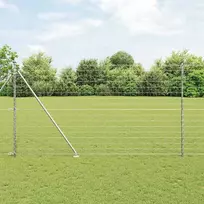 Tvora su stulpais Sidabro 1,5 x 10 m Plienas