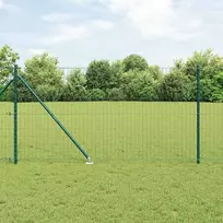 Tvora su stulpais Žalia 1,4 x 10 m Plienas ir PVC