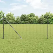 Tvora su stulpais Pilka 1,2 x 10 m Plienas ir PVC
