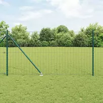 Tvora su stulpais Žalia 1,4 x 10 m Plienas ir PVC