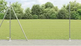 Tvora su stulpais Sidabro 1,6 x 10 m Plienas