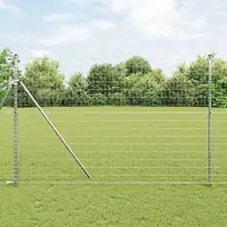 Tvora su stulpais Sidabro 1,6 x 10 m Plienas ir PVC