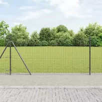 Tvora su stulpais Pilka 0,8 x 10 m Plienas