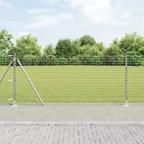 Tvora su stulpais Sidabro 0,8 x 10 m Plienas