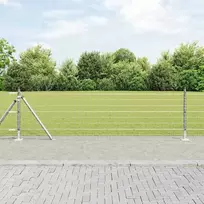 Tvora su stulpais Sidabro 0,6 x 10 m Plienas