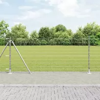 Tvora su stulpais Sidabro 1 x 10 m Plienas