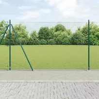 Suvirinta vielos tvora su betono baze 10 x 1,4 m Žalia