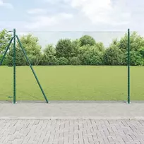 Šešiakampė tvora su betono pagrindu 50 x 1,6 m Žalia Tinklelis