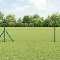 Tvora su stulpais Žalia 0.4 x 25 m PVC dengtas plienas 3352657