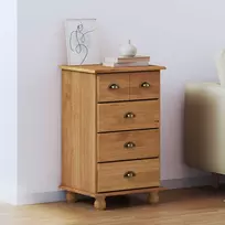 Komoda ASKIM Ruda 45,8 x 40 x 79 cm Kietos pušies mediena