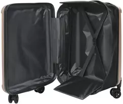 Kelioninis Lagaminas rožinis auksas 43 x 27 x 66 cm ABS plastikas