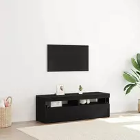 TV staliukas Televizoriaus spintelė 2 pcs Juodas ąžuolas 60 x 35 x 40 cm