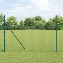 Euro tvora Žalia 1,6 x 10 m PVC padengta geležis
