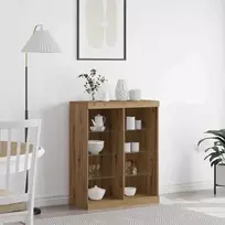 LED Bufetas Artisano ąžuolo 81 x 37 x 100 cm Apdirbta mediena