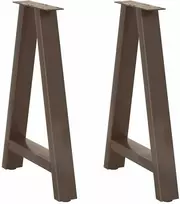 Valgomojo stalo kojos, A formos, 2 vnt., 50x(72-73) cm, plienas