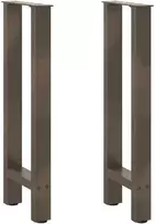Konsolinio stalo kojos, 2 vnt., 38x(72-73) cm, natūralus plienas