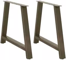 Valgomojo stalo kojelės, A formos, 2 vnt., 100 x (72-73) cm, plienas