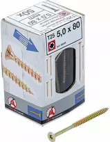 Bgs Technic Tvirtinimo varžtai galvanizuoti | T-Star T25 | 5.0 x 80 mm | 50 vnt. (88009)