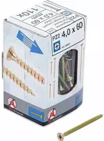Bgs Technic Galvanizuoti varžtai PZ2 | 4.0 x 60 mm | su kryžmine įpjova | 110 vnt. (88047)