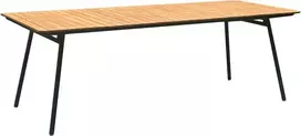 House Nordic Valgomasis stalas, Cleveland, 90x220x74 cm, Juodas