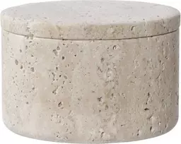 House Nordic Saugojimo indas, Travertinas, ø10x6,5 cm, Natūralus