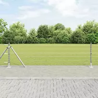 Tvora su stulpais Sidabro 0,6 x 10 m Plienas