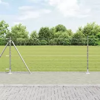 Tvora su stulpais Sidabro 0,8 x 10 m Plienas