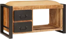 Laikymo suolas Ruda 80 x 35 x 40 cm Mango medienos masyvas