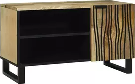 TV staliukas TV vienetai Ruda 80 x 33 x 46 cm Apdirbta mediena