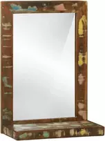Vonios veidrodis Ruda 50 x 22 x 70 cm Kietas atkurtas medis