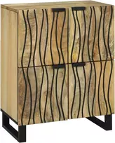 Komodas Ruda 60 x 33 x 75 cm mango medienos masyvas