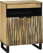 Komodas su stalčių Ruda 60 x 33 x 75 cm mango medienos masyvas