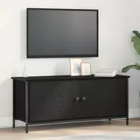 TV staliukas Televizoriaus spintelė Juodas ąžuolas 100 x 35 x 45 cm
