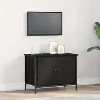 TV staliukas Televizoriaus spintelė 60 x 35 x 45 cm Juodas ąžuolas