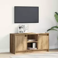 TV staliukas TV vienetai Ruda 100 x 34 x 50 cm Apdirbta mediena
