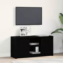 TV staliukas TV vienetai Juoda 100 x 34 x 50 cm Apdirbta mediena