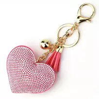 Pink Raktų , rankinės pakabukas , Rožinė Heart