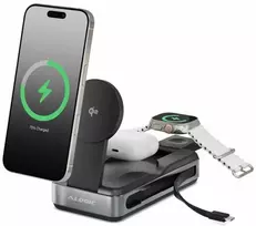„Alogic Roam 6-in-1“ išorinė baterija, 21 000 mAh, su Qi2 + 100 W USB-C