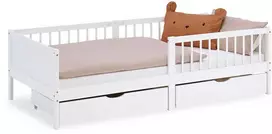 Homestyle4U Vaikiška lova, 97x60x205 cm, balta