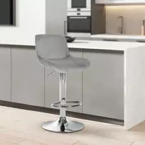 Mville Baro kėdė Solon, chromuotas metalas, aksomas