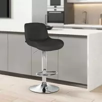 Mville "Solon" chromo audinio baro kėdė
