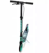 Aliuminis paspirtukas RAVEN STRAIGHT MINT su dideliais 20 cm. ratais Handbrake